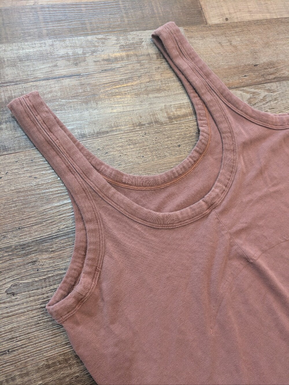 Lululemon Classic-Fit Cotton-Blend Scoop Tank Dress Ancient Copper Sz 6 - Picture 7 of 13